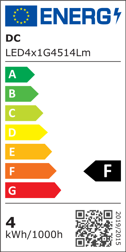 LED4x1G4514Lm_EEI E14 LED Lampe für Notstrombeleuchtung, 60-240V AC/DC, 370 Lumen, warmweiß